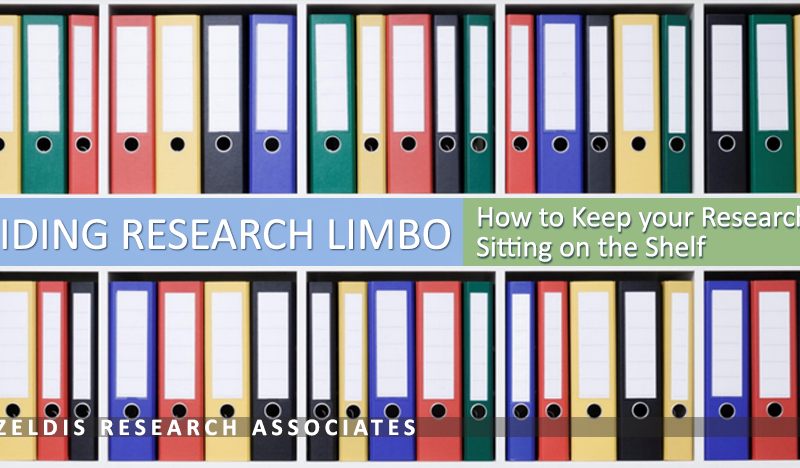 Webinar – Avoiding Research Limbo: How to Keep your Research from Sitting on the Shelf